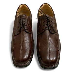 Studio Belvedere Bay Bridge Brown Pebbled Leather Oxford Shoes Men’s Size 12 EEE